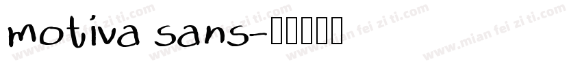 motiva sans字体转换